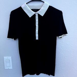 Rag & Bone ribbed polo shirt